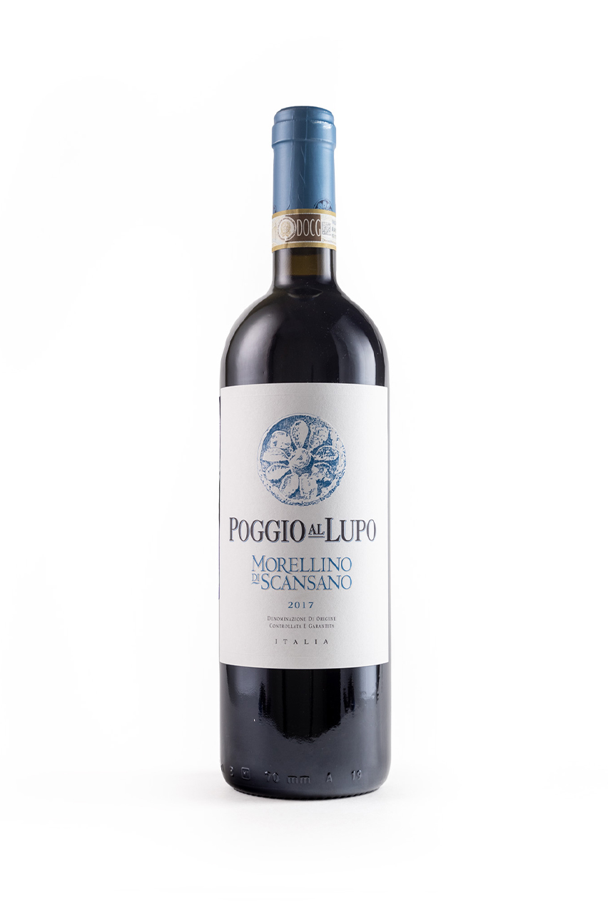 Вино Поджо аль Лупо Мореллино ди Скансано, DOCG, красное, сухое, 0.75л